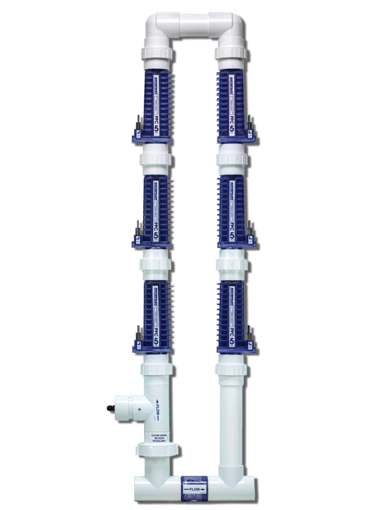 White water heater pipes
